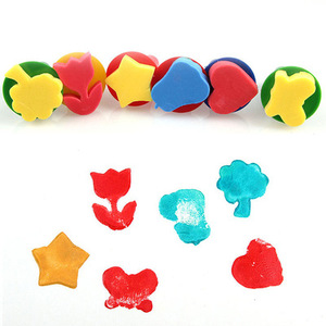 Outils de peinture de haute qualité pour enfants Bonvan, bâtonnets en plastique, éponges en mousse, pinceaux, logo personnalisé en couleur pour l'école et la famille - Product Image 6
