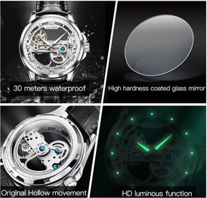Relojes de Pulsera Mecánicos Automáticos de Lujo con Tourbillon para Hombre, Resistentes al Agua, con Logotipo Personalizado OEM 6661 - Product Image 3