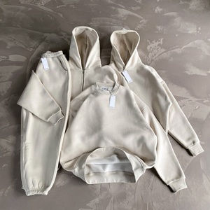 TOPSHOW Garment Hoodies Manufacturer Custom Blank <b>Plain</b> <b>Sweatshirt</b> Baggy 500 Gsm Cotton Fleece Heavyweight Oversized Hoodie - Product Image 1