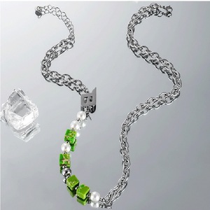 Collana di Perle Classica e Alla Moda, Combinazione Multi-Elemente <span class=keywords><strong>Maschile</strong></span> e <span class=keywords><strong>Femminile</strong></span>, Romantica, Trendy, di Alta Gamma, Raffinata e Lussuosa in Acciaio Inossidabile - Product Image 1