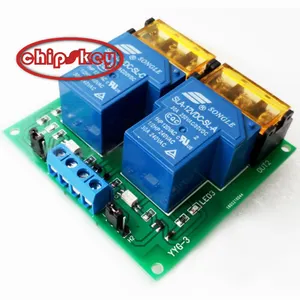 2 Channel 5V/12V/24V 30A Relay Papan Modul Optocoupler Isolasi Memicu Baru Relay