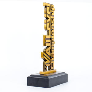 निर्माता धातु ट्रॉफी पदक कस्टम वर्णमाला गोल्ड डिजाइन ट्रॉफी पुरस्कार कॉर्पोरेट सम्मान - Product Image 2