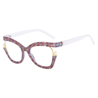 Monture de lunettes personnalisée, style rétro, perle irrégulière, tendance, concave, pour le street style