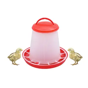 아기 닭 먹이기를 위한 뜨거운 환영된 순수한 플라스틱 1.5kg / 3 lb 반 불투명 휴대용 플라스틱 가금류 지류 - Product Image 2