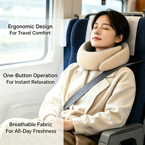 <b>Memory</b> <b>Foam</b> Neck Support Pillow, Cervical Collar Brace for Neck Pain Relief, Ergonomic Neck Brace for Sleeping, OEM Supported - Product Image 2