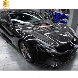 Cappuccio per auto F12 cappuccio in fibra di carbonio stile vetro trasparente per auto sportiva super <span class=keywords><strong>Ferrari</strong></span> F12 - Product Image 5