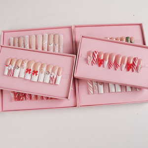 <span class=keywords><strong>Uñas</strong></span> <span class=keywords><strong>Postizas</strong></span> <span class=keywords><strong>de</strong></span> Alta Calidad con Diseño Navideño, <span class=keywords><strong>Uñas</strong></span> Bonitas para Año Nuevo, Hechas a Mano, Cobertura Completa, Arte <span class=keywords><strong>de</strong></span> <span class=keywords><strong>Uñas</strong></span> 3D, Pegamento para <span class=keywords><strong>Uñas</strong></span> - Product Image 4