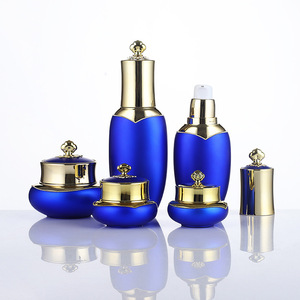 ขวดปั๊มอะคริลิคสีน้ำเงินเข้ม 30 กรัม ชุดจ่ายโลชั่นสำหรับครีมบำรุงผิวหน้า - Product Image 1