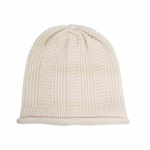 Gorro de Lana 100% Pura para Mujer, Tejido, con Protección para las Orejas, Color Sólido, para Cabezas Grandes, para Invierno, para Exteriores - Product Image 6