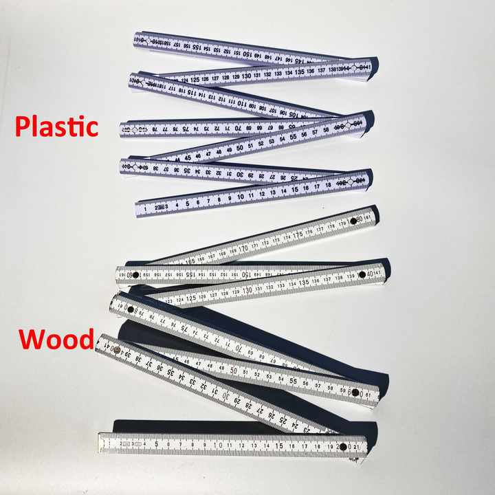 Cheaps Wholesale Foldable Plastic Ruler Collapsible Ruler Metric Carpenter Folding Plastic or Wood Ruler