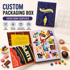 Caja de Calendario de Adviento Vacía Personalizada de 12 Días, Embalaje de Regalo de Cuenta Regresiva Navideña de Grado Alimenticio para Dulces y Chocolate - Product Image 1