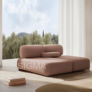 Set di Divani <span class=keywords><strong>da</strong></span> <span class=keywords><strong>Esterno</strong></span> Moderni di Alta Gamma Sigma OEM <span class=keywords><strong>in</strong></span> <span class=keywords><strong>Teak</strong></span> - Product Image 5