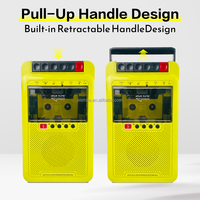 ELETREE 휴대용 슈박스 테이프 레코더 레트로 카세트 플레이어 (블루투스, USB, TF, MP3 레코더 기능 포함) 휴대용 테이프 레코더 스피커