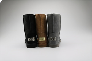 Stivali da Neve da Uomo in Pelle di Montone, <span class=keywords><strong>Lana</strong></span>, Pelle Bovina e Camoscio - Product Image 5