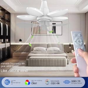 E27 B26ฐาน B22พัดลม LED แบบพับได้50W พร้อมรีโมทควบคุมสำหรับหลอดไฟในอาคารซูเปอร์มาร์เก็ตร้านอาหาร - Product Image 4