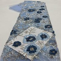 Tissu en tulle à sequins et perles bicolore pour costumes et robes de cérémonie européennes, américaines et d'Asie du Sud-Est