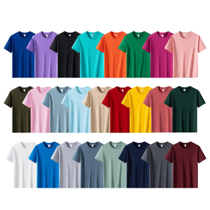 Áo thun nam cổ tròn tay ngắn chất cotton 100% 180 GSM, in logo tùy chỉnh, màu trơn, kiểu <span class=keywords><strong>polo</strong></span>, thời trang thường ngày, áo thun cơ bản cổ điển - Product Image 3