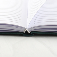 Carnet ligné à couverture en lin personnalisable, reliure rigide, fabrication sur mesure