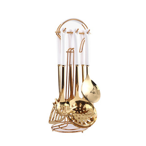 Accessoires de cuisine de luxe, outils de cuisson, spatule à fentes, ustensiles de cuisine, cadeau, métal, acier inoxydable, ensemble d'ustensiles de cuisine - Product Image 2