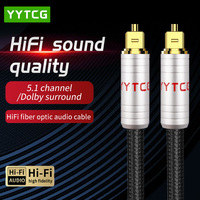 Longueur Prend en charge la personnalisation 1.5m 3M 10m 15M toslink vers toslink Audio Vidéo Câble audio optique numérique câble toslink