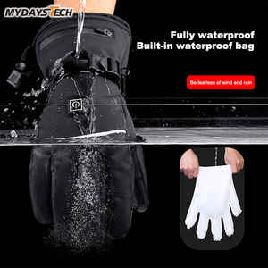 Mydays Tech <span class=keywords><strong>Gants</strong></span> <span class=keywords><strong>chauffants</strong></span> pour l'hiver avec dragonne réglable pour les sports d'extérieur, le cyclisme et le ski. - Product Image 3
