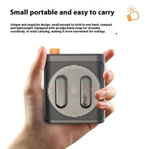 ลำโพงไร้สายแบบพกพา M29มีโทรโข่งแบบไดนามิกสำหรับสอนและเล่นไกด์นำเที่ยวโดยใช้ไมโครโฟนลาวาเลียร์ - Product Image 5