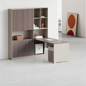 Estación de Trabajo Modular Contemporánea de Madera para 2 Personas, para Centros de Atención Telefónica, con Diseño de Paneles, Marca <span class=keywords><strong>JIBAN</strong></span> - Product Image 2