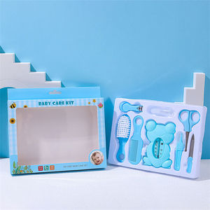 WELLFLYER produk perawatan bayi termometer air mandi bayi <span class=keywords><strong>8</strong></span> set Aksesori bayi set sikat rambut lembut keselamatan Dekorasi gunting kuku - Product Image 6