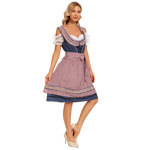 Oktoberfest bávaro alemán <span class=keywords><strong>Heidi</strong></span> Dirndl Leiderhosen Beer Wench Maid Costume - Product Image 3