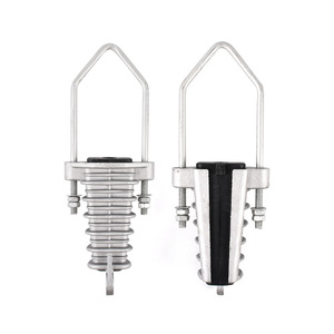 Abrazaderas de Alambre de Aleación de Aluminio Tipo Suspensión con Núcleo de Plástico Aislante y Reforzado, Estructura Compacta para Uso en Líneas de Distribución - Product Image 1