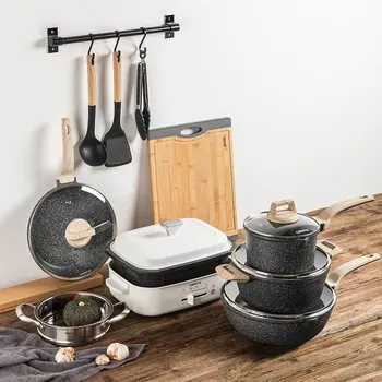 CAROTE Pots and Pans Set Nonstick, 11Pcs Kitchen Cookware Sets