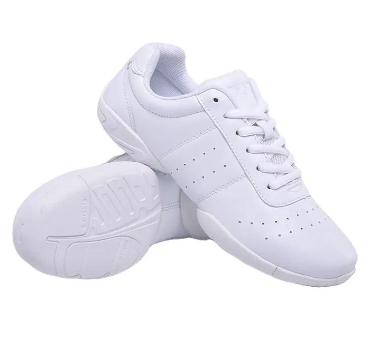 Super leichte Cheer Schuhe Reine weiße Cheerleading Schuhe Frauen Zapatillas Cheer