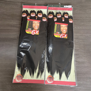 Extensions de tresses synthétiques 6X pré-étirées en gros, style Yaki <span class=keywords><strong>africain</strong></span>, pour tressage facile - Product Image 3