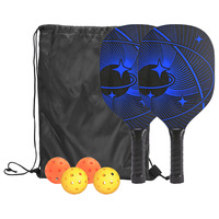 Paquete al por mayor de raquetas de pickleball de madera, equipo deportivo ligero para conversión de cancha de tenis interior, para adultos, a granel