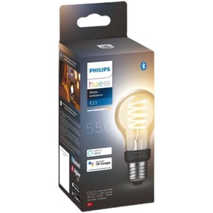 Ampoule <span class=keywords><strong>LED</strong></span> intelligente <span class=keywords><strong>PHILIPS</strong></span> A60 Edison style industriel rétro, E27, température de couleur variable, verre, HomeKit GardenHUE - Product Image 1