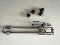 Pistolet à colle pulvérisateur avec les mêmes dimensions que la machine à colle à deux composants Lisec avec des bandes mélangeuses en acier inoxydable à l'intérieur des tubes