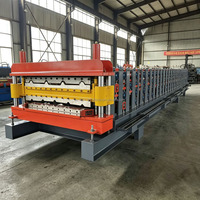 Machine de formage à froid de profilés personnalisés IBR à double couche entièrement automatique pour la fabrication de tuiles de toiture