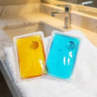 Compresse Chauffante Réutilisable en Gel avec Disque Métallique à Clipser, Chauffe-Mains Auto-Chauffant Portable, Compresse Chauffante Instantanée pour Soulager la Douleur des Mains