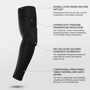 Nylon Honeycomb Arm <strong>Splint</strong> Supports Elbow Brace Men Women Athletes Sport Elbow Support Sleeve Tennis Arthritis Protection - Product Image 5
