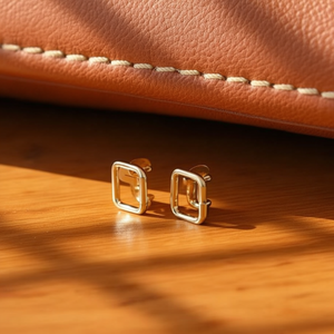 Fibbia in metallo Ilan 28x23 mm a forma quadrata, 4 pezzi per borse e accessori - Product Image 3