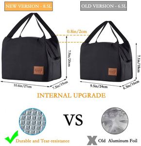 <b>Lunch</b> Bags for Women <b>Insulated</b> Lunchbox Tote Bag Food Cooler <b>Box</b> Adult Men Polyester - Product Image 3