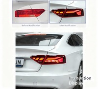 Conjunto de Luces Traseras LED para Automóvil A5 S5, Estilo RS5, Luces de Freno Traseras, Intermitentes para Audi A5 S5 B8 B8.5 2008-2016