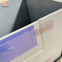 Boîte pliable personnalisée pour la logistique de retour, épaisseur des parois de 10 mm et 12 mm, fenêtres découpées selon un dessin, empilable