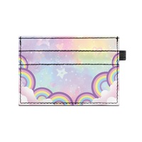Porte-cartes personnalisé imprimé léopard guépard dessin animé, 3 couches, simple face, pour filles, vente en gros