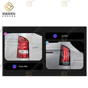 <span class=keywords><strong>Ben</strong></span> Vito 2014-2021 W447, lámpara trasera LED de señal dinámica, resistente al agua, ámbar/amarillo, accesorio de luces de coche para freno de parada, marcha atrás - Product Image 4