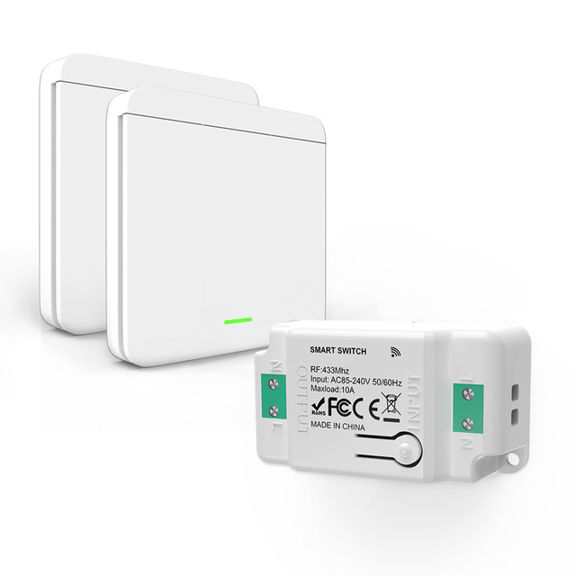 Wireless Light Switch Remote Control Switch Kit 433 MHz RF Signal Long Distance Control Remote Control Switch Kit Power Tools