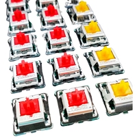 Tecsee Hotswap Clavier de jeu mécanique Interrupteur en métal Boîtier PC Tige UPE revêtue d'aluminium Interrupteurs de clavier à double ressort doré