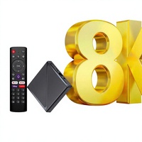 TV98 ATV MAX IPTV STB Set-Top Box WIFI de Doble Banda 8K Android 12 Reproductor de Streaming OTT Integrado