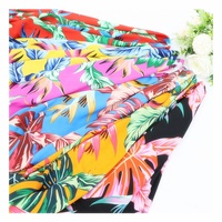 Tela de Seda Italiana con Estampado Floral Personalizado de 105-110 g/m², 150 cm, Mazza Spandex Poliéster, Tela Elástica en 4 Direcciones de 100D para Ropa