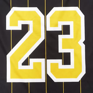 Camisetas de baloncesto personalizadas bordado sublimación patrón de rayas transpirable hombres camiseta de baloncesto - Product Image 6